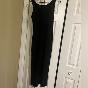 Scoop Neckline Black Shein Dress